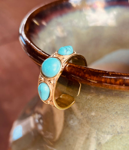 Bague pierre turquoise